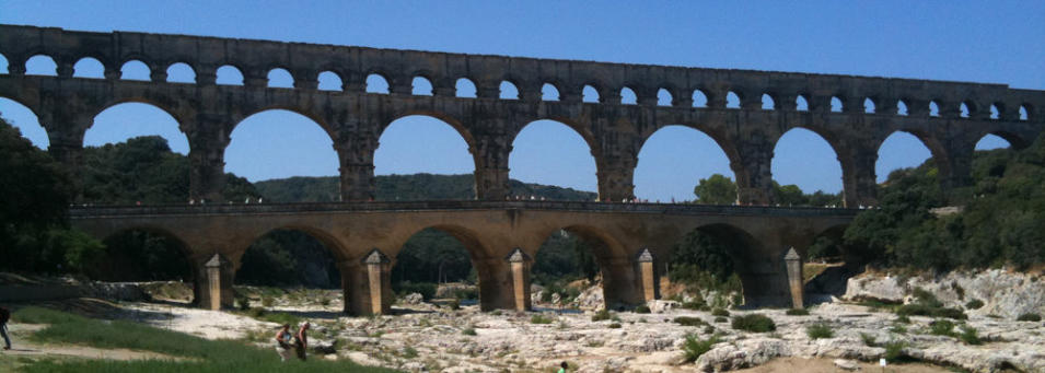 Pont du Gard, nur eine gute halbe Stunde entfernt